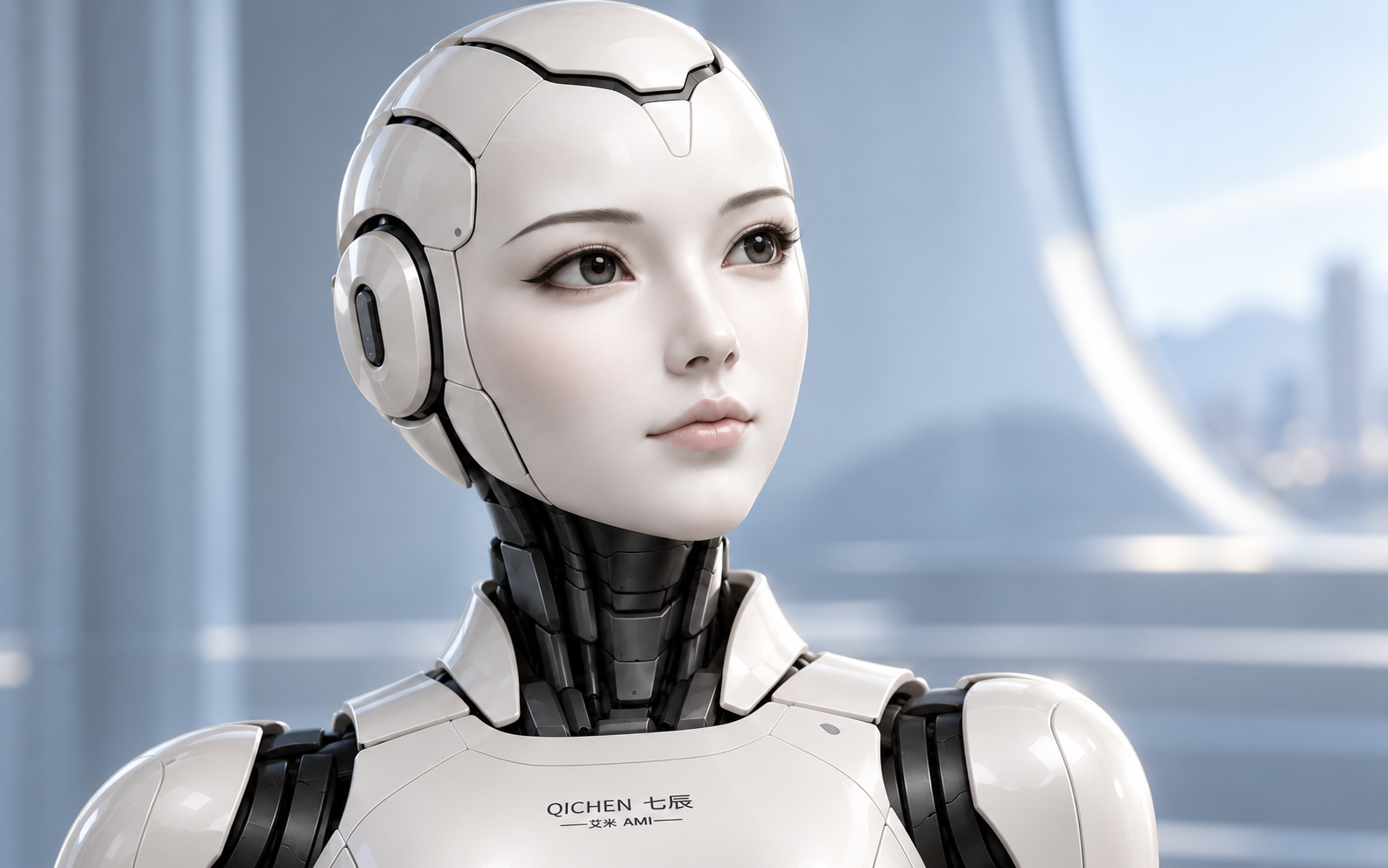 Concept close-up of Ami’s eyes and ear module